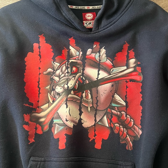 Jnco Jeans Graphic Hoodie. (Front And Back Graphic) Size Large - Picture 3 of 5